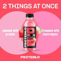 Protein2o primer plano de la textura clara, aspecto refrescante