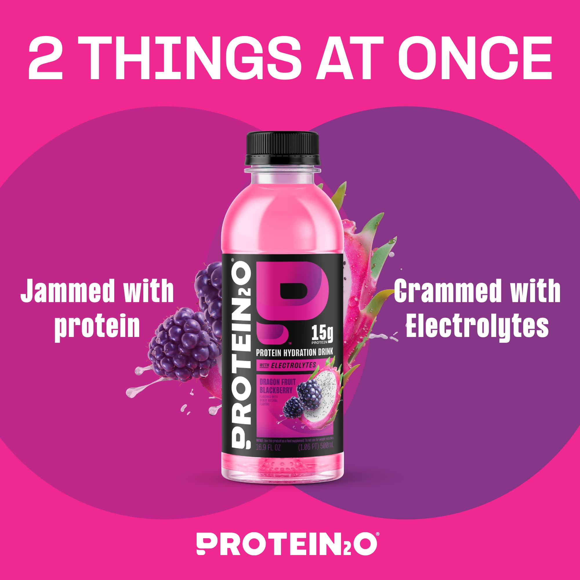 Protein2o primer plano de bebida clara que destaca textura ligera y refrescante