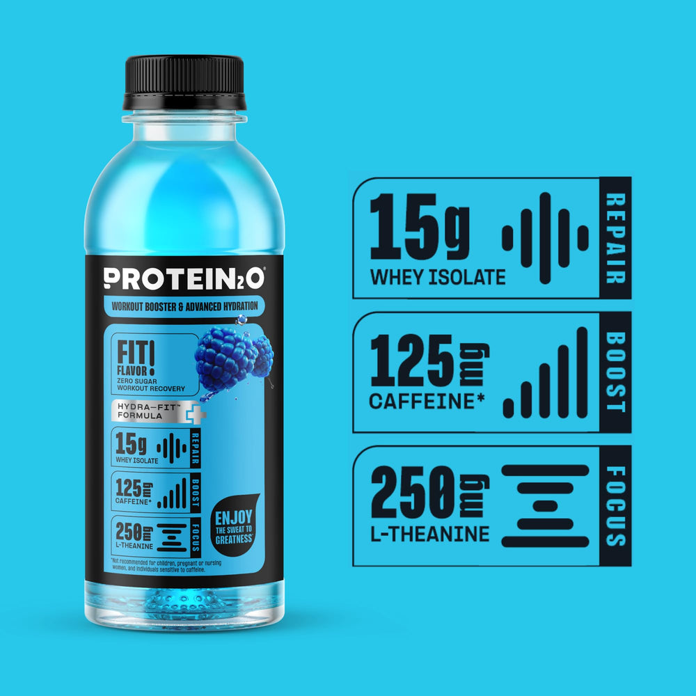 Protein2o bebida en uso durante entrenamiento para recuperación