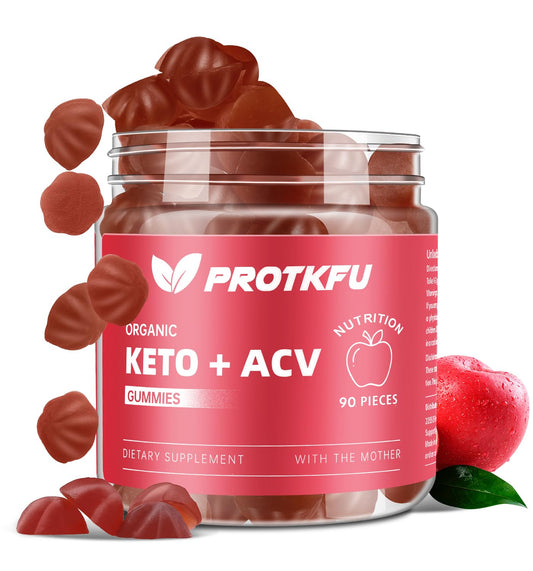 ProTKFU frasco frontal con 90 gomitas mostrando presentación y conveniencia