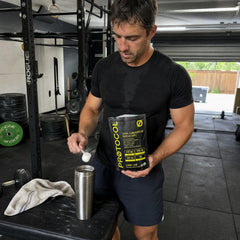 Protocol vaso preparado limón-lima refrescante para reponer electrolitos