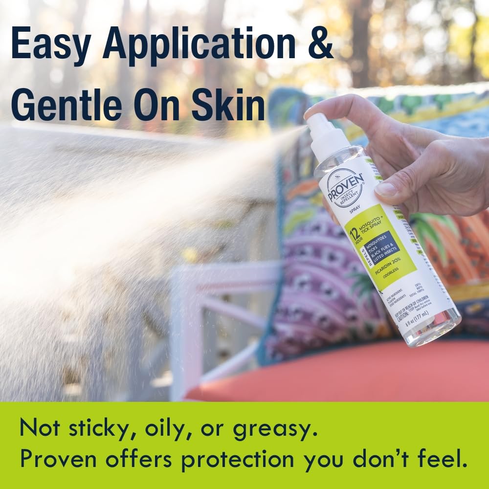 Proven envase de 6 fl oz junto a objetos para comparar tamaño y llevar en mochila