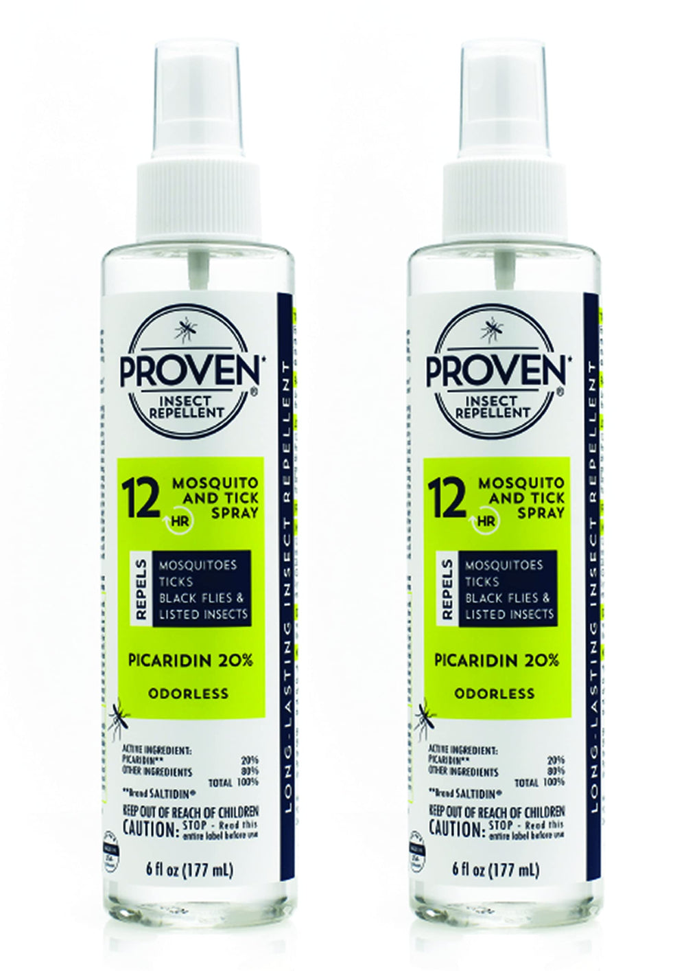 Proven frontal del pack mostrando los dos frascos y la marca para protección prolongada