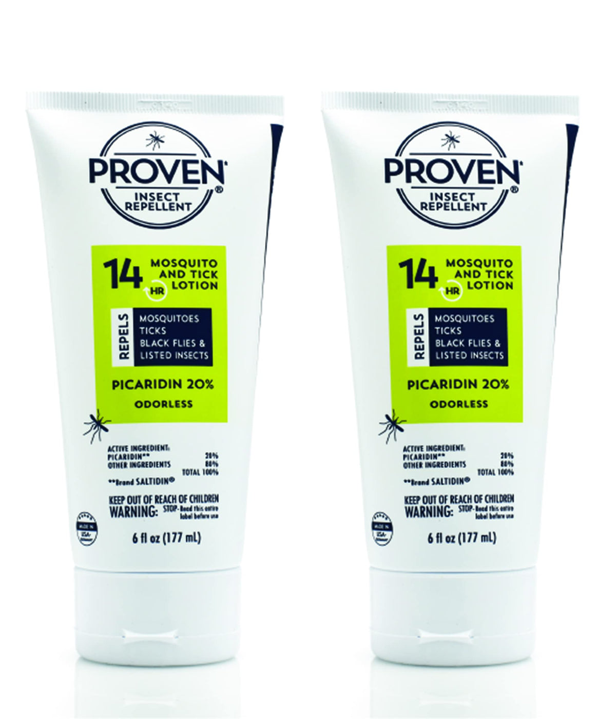 Proven loción frontal pack mostrando botellas para protección prolongada