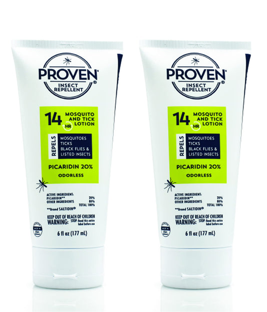 Proven loción frontal pack mostrando botellas para protección prolongada