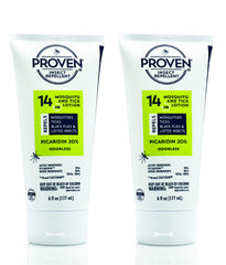 Proven loción frontal pack mostrando botellas para protección prolongada