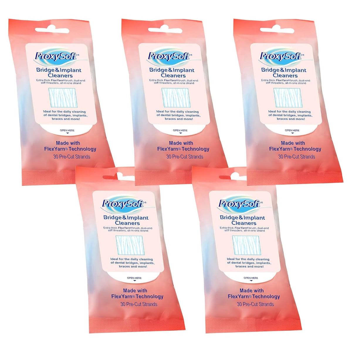 ProxySoft dispensador de viaje frontal mostrando tiras listo para usar y comodidad portátil