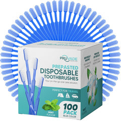 Pruvade empaque frontal mostrando 100 unidades y conveniencia portable