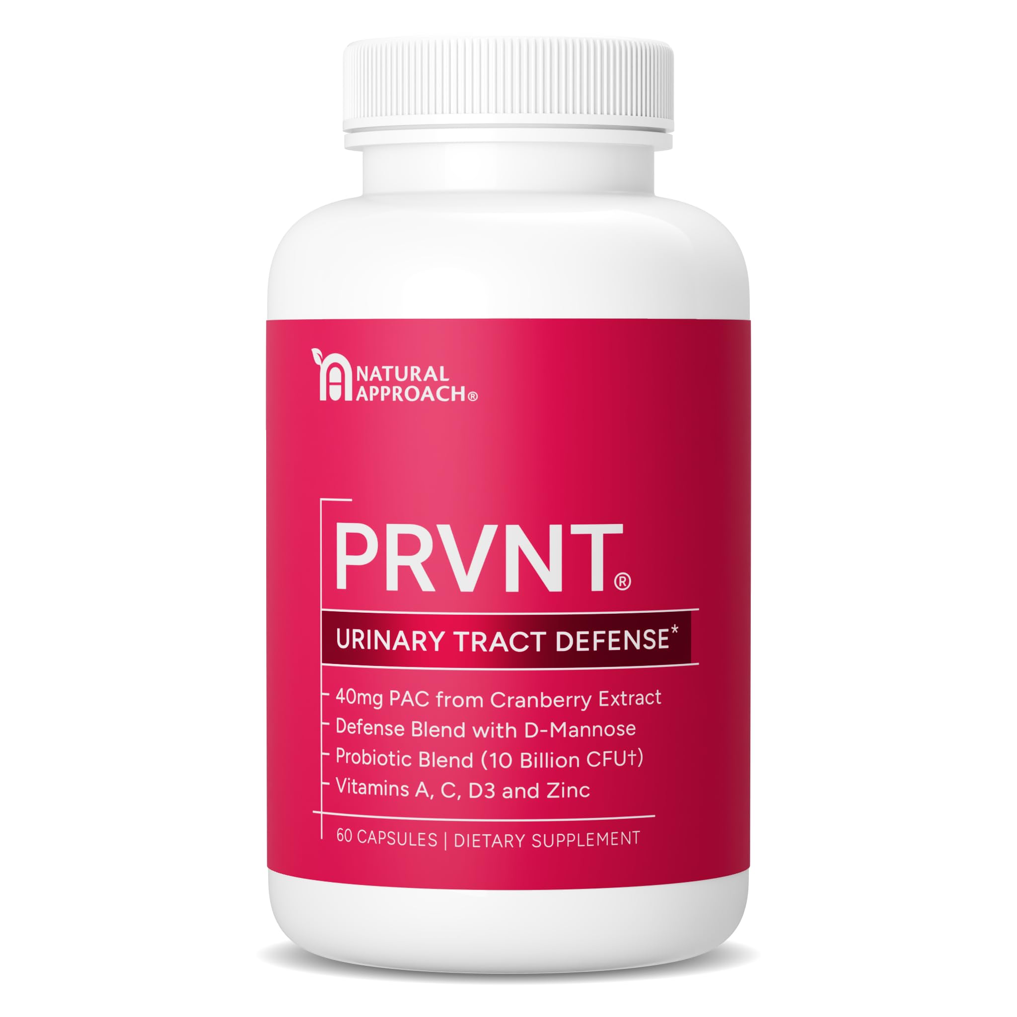 PRVNT frasco frontal mostrando etiqueta y beneficios
