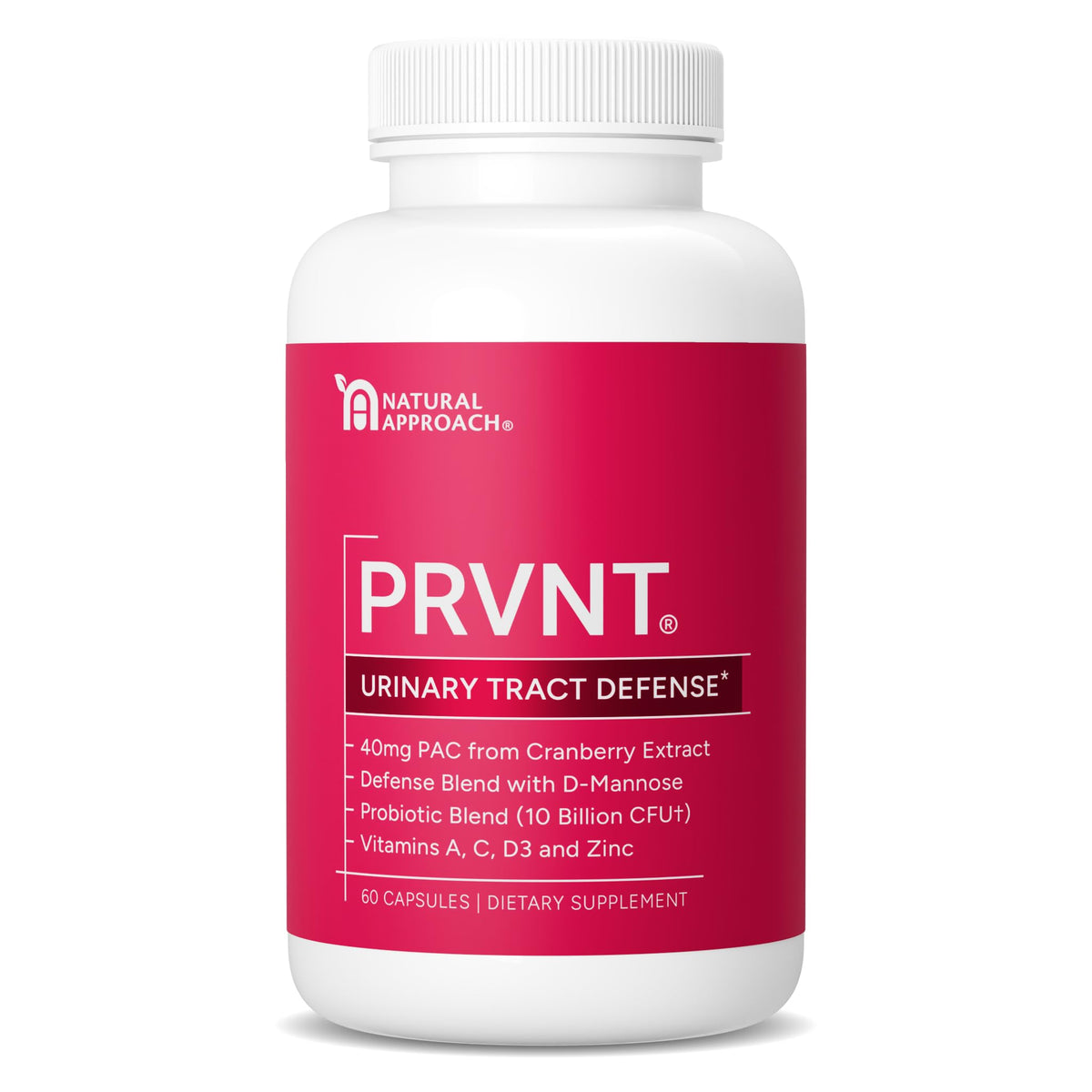 PRVNT frasco frontal mostrando etiqueta y beneficios
