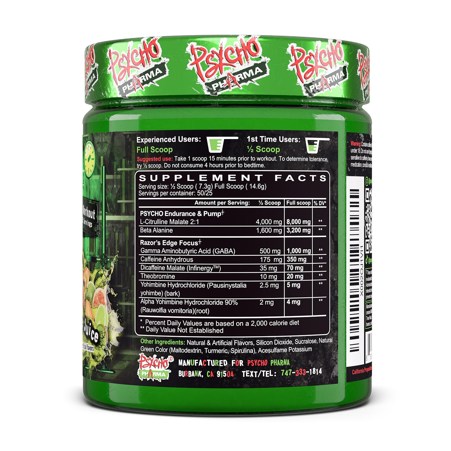 Psycho Pharma selección de sabores para variedad y disfrute