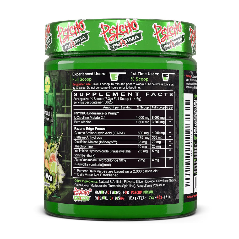 Psycho Pharma selección de sabores para variedad y disfrute