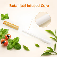 PUFFIAIR stick en mano ofreciendo referencia de tamaño práctico