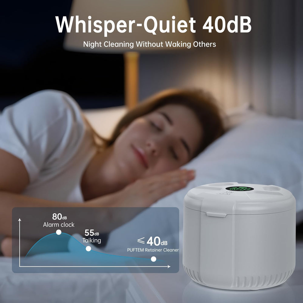 PUFTEM en bolso de viaje sobre mesa, práctico para mantener higiene fuera de casa