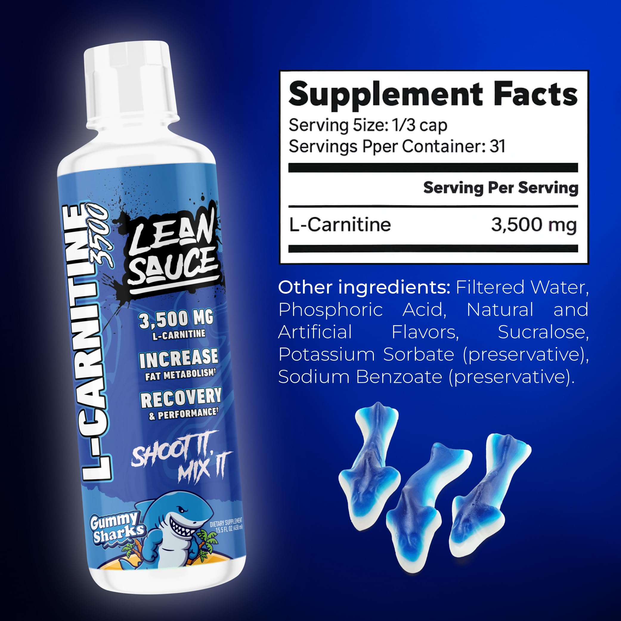 Pump Sauce etiqueta que destaca 3500 mg y ausencia de estimulantes
