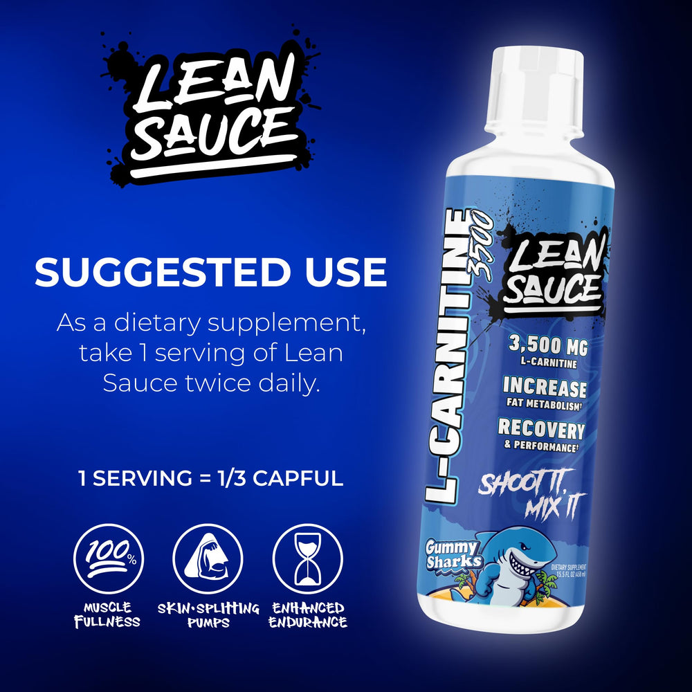 Pump Sauce dosis medida mostrando la porción de 3500 mg por servicio