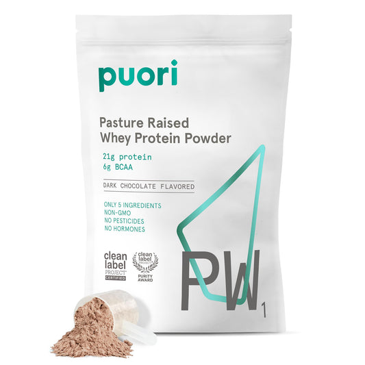 Puori PW1 frente del envase mostrando presentación y beneficio de claridad de ingredientes