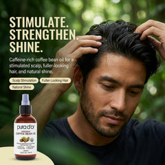 PURA D'OR manos aplicando en puntas del cabello para mayor suavidad