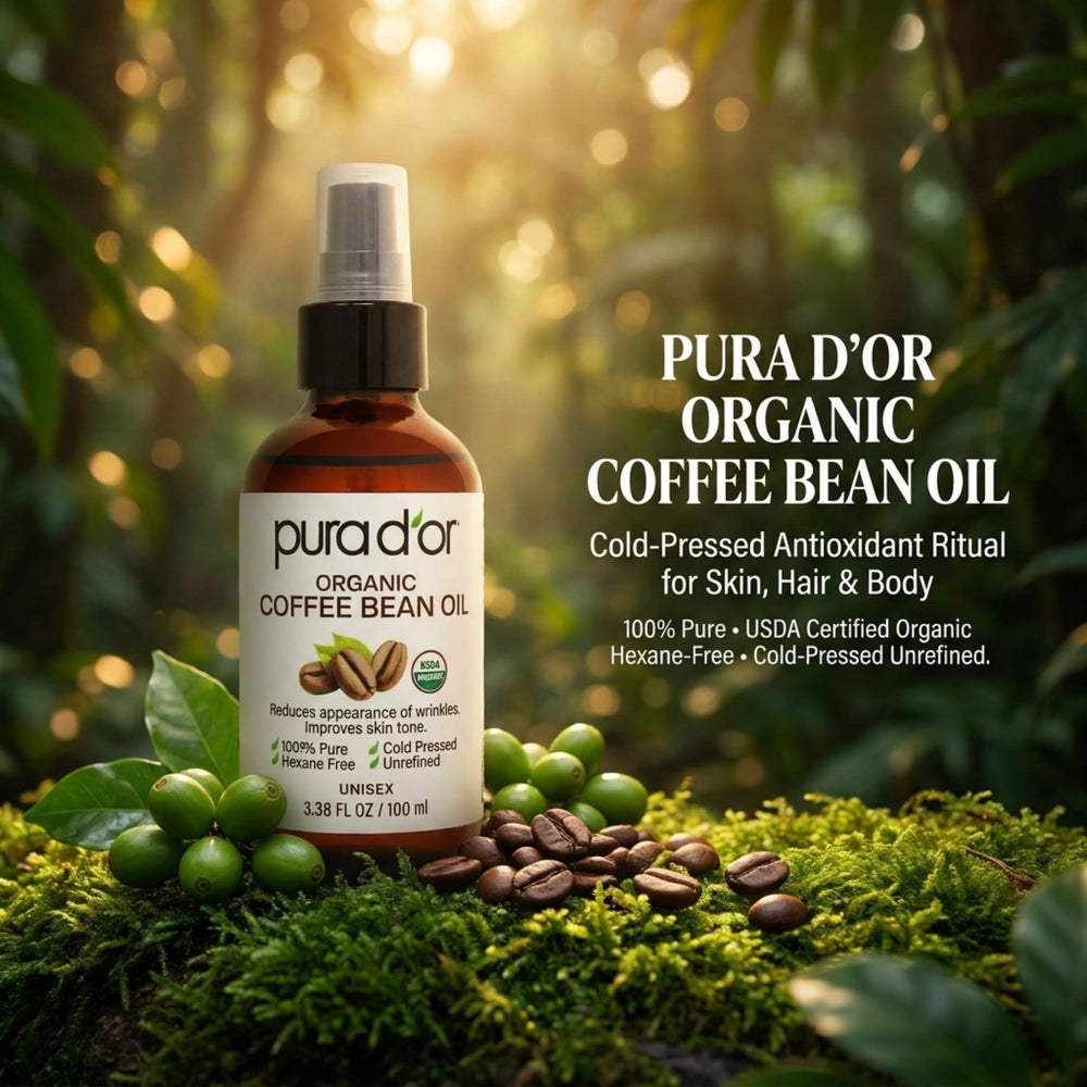 PURA D'OR textura en gotero mostrando aceite ligero y absorción rápida