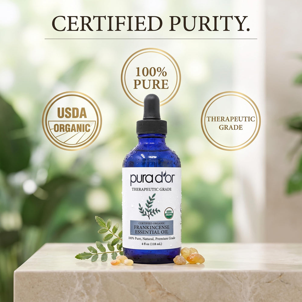 PURA D'OR aceite en difusor creando ambiente relajante en sala
