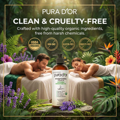 PURA D'OR ambiente de aromaterapia mostrando uso relajante en casa