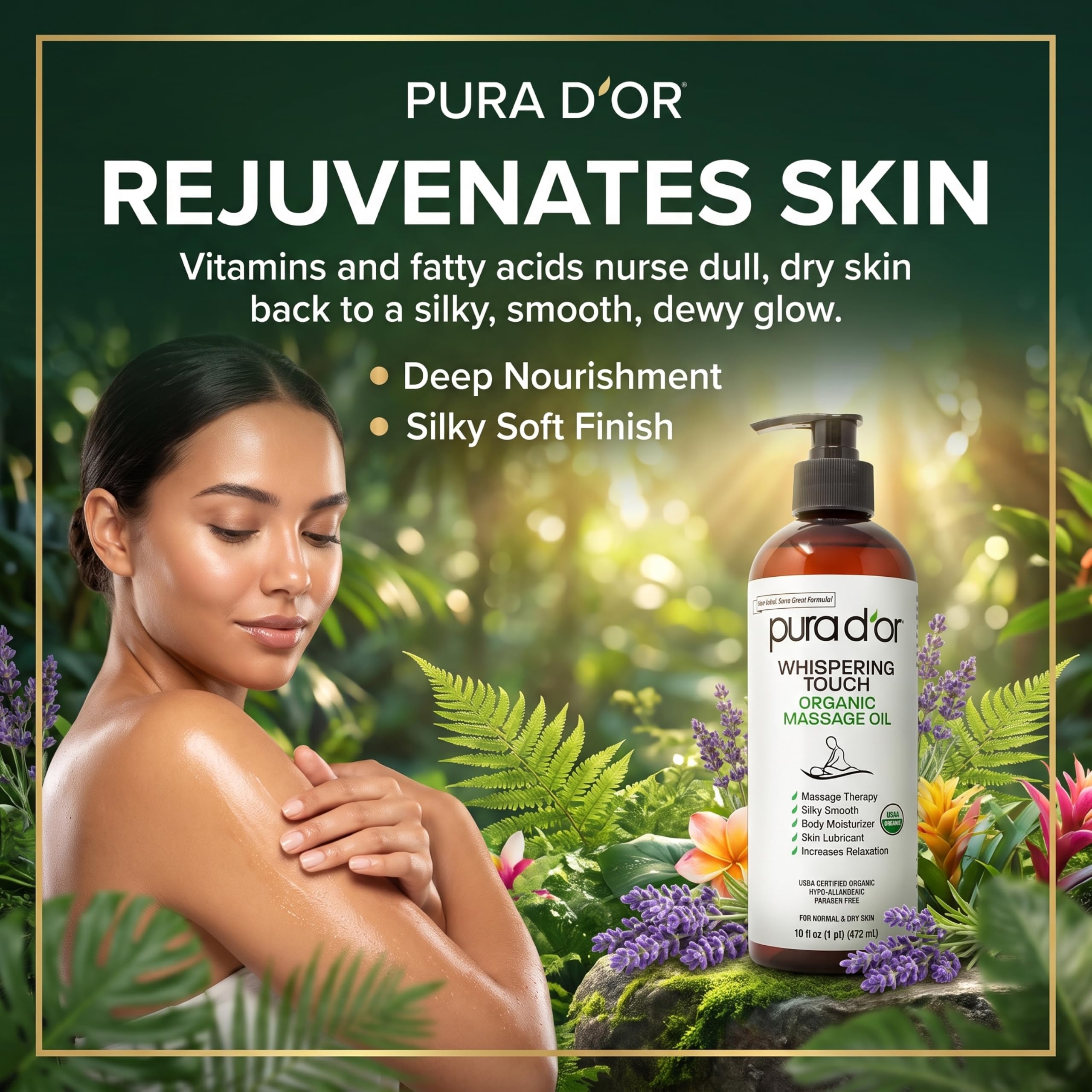 PURA D'OR etiqueta con sello USDA para mayor confianza en ingredientes