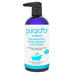 PURA D'OR envase frontal 16 oz mostrando diseño y facilidad de uso