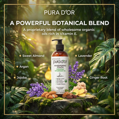 PURA D'OR aceites orgánicos (almendra, argán, jojoba) nutren la piel