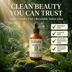 PURA D'OR textura aceitosa ligera absorción rápida y hidratación visible