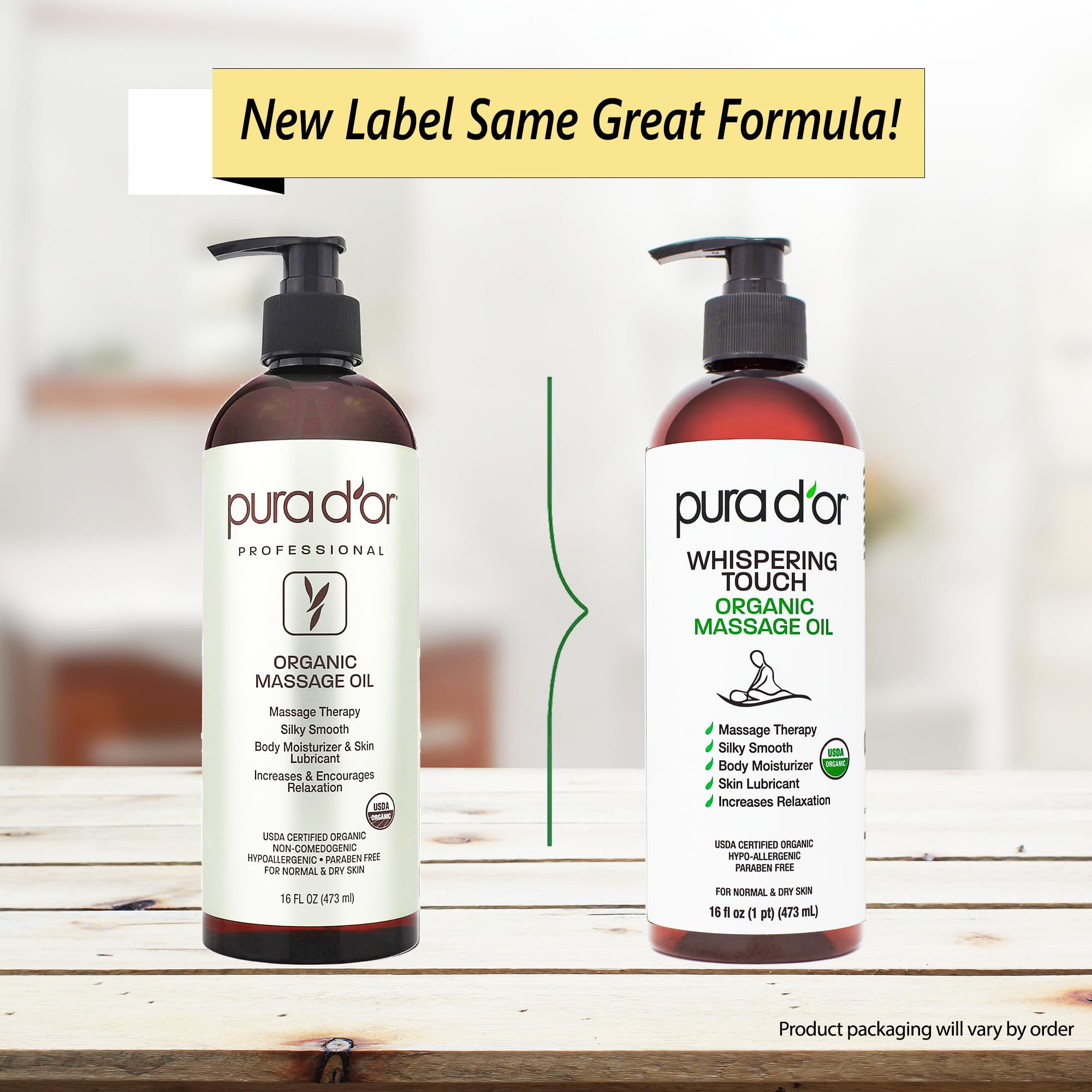 PURA D'OR textura de aceite en gota con brillo nutritivo