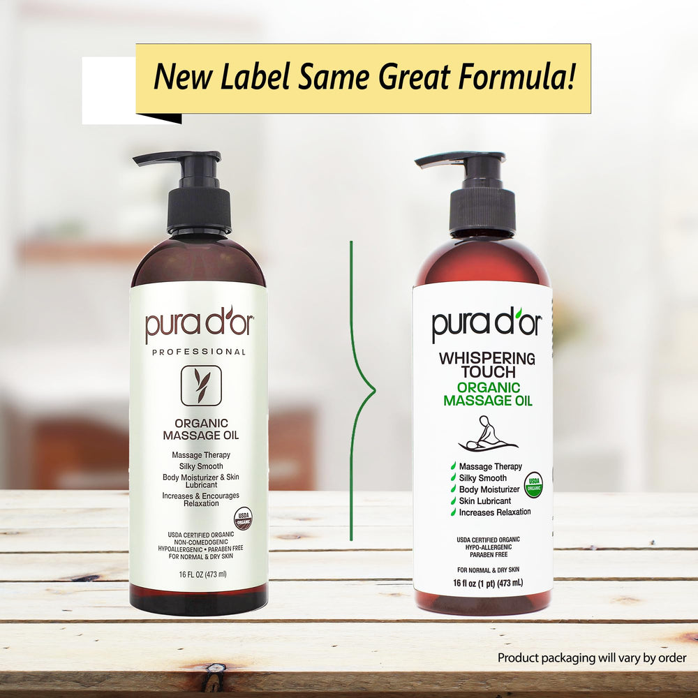 PURA D'OR textura de aceite en gota con brillo nutritivo
