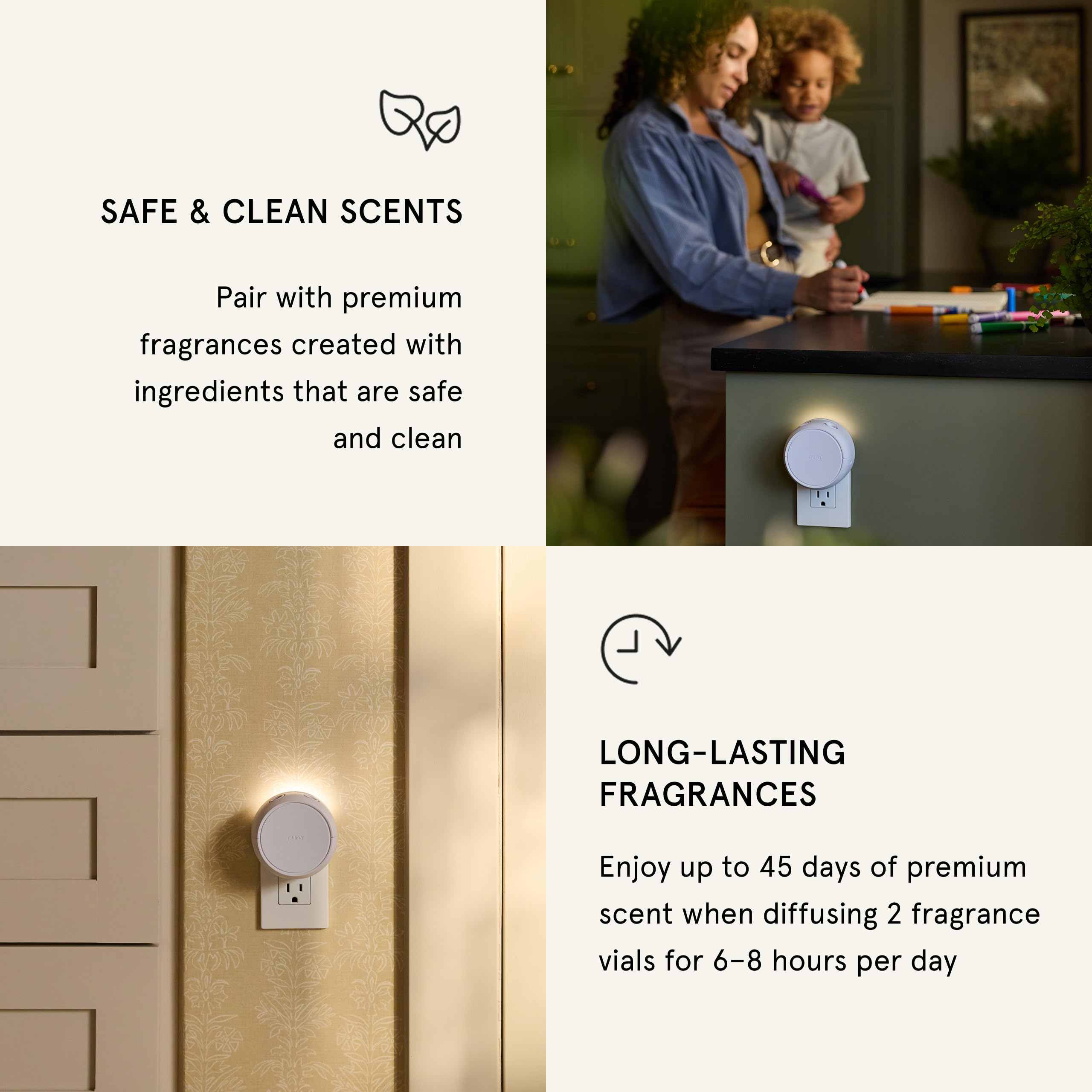 Pura luz LED ambiental encendida para crear atmósfera cálida