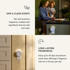 Pura luz LED ambiental encendida para crear atmósfera cálida