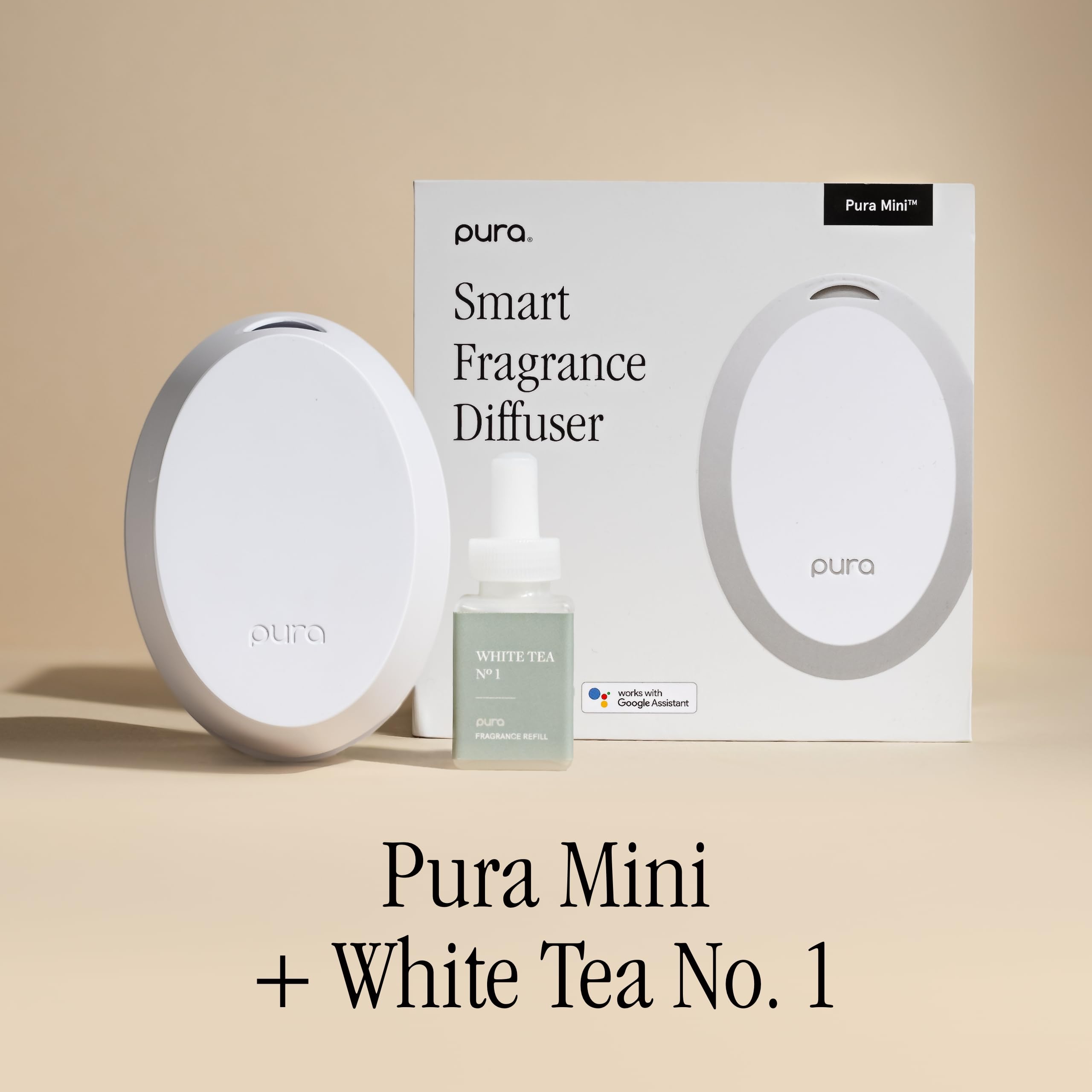 Vial Pura White Tea No.1 con etiqueta legible mostrando notas cítricas y té