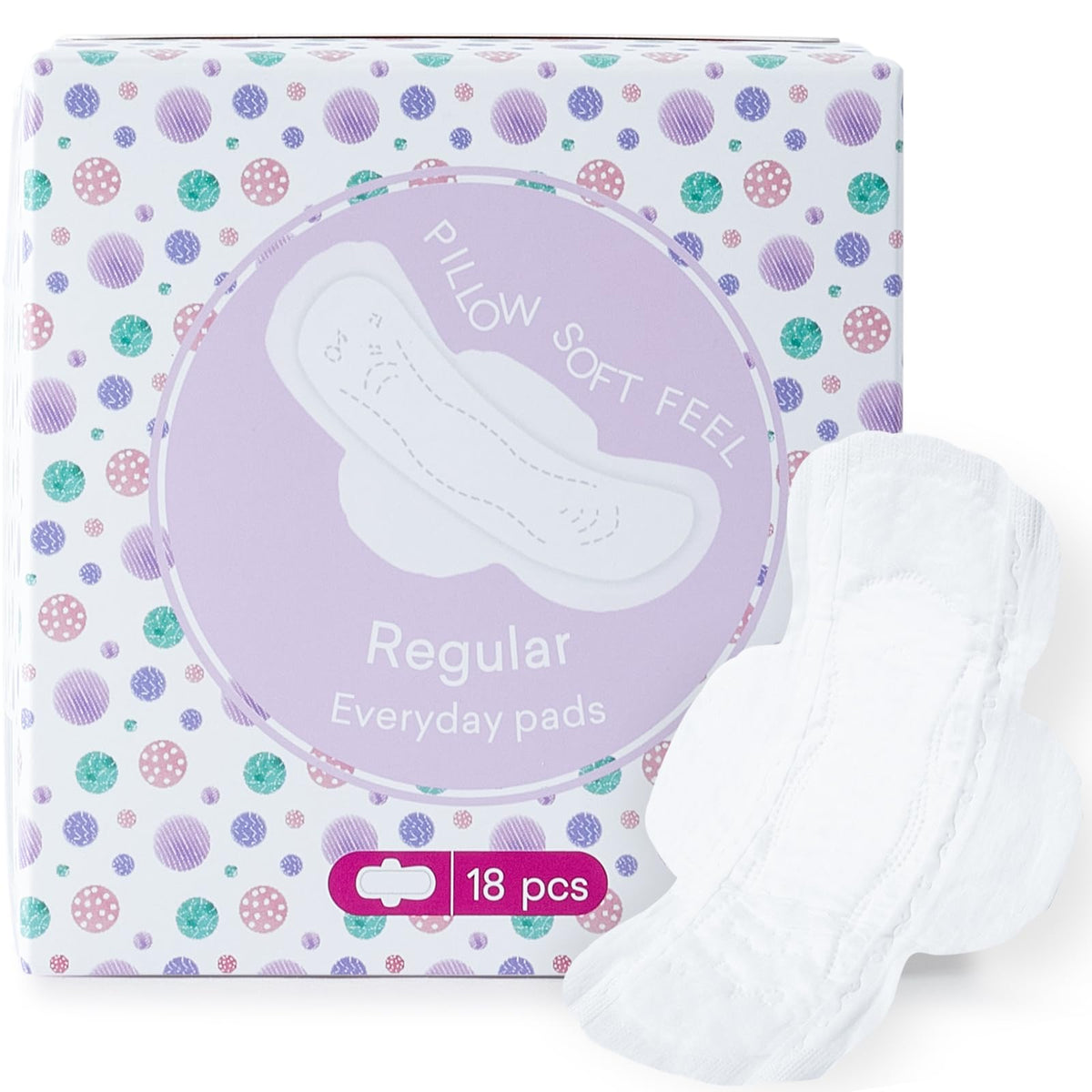PurComfy empaque frontal Teen 18 unidades mostrando protección escolar
