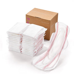 PurComfy empaque frontal mostrando 24 compresas y beneficios de absorción