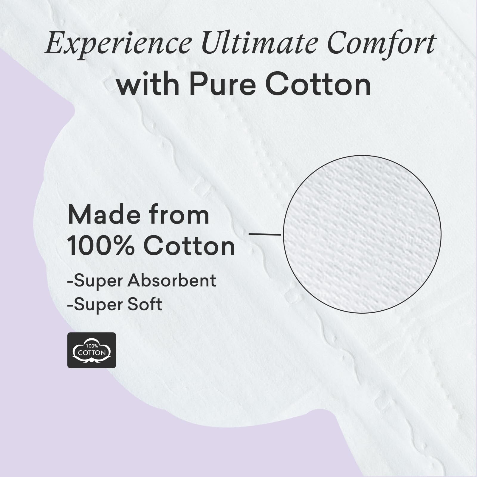 PurComfy superficie de algodón orgánico suave al tacto y respirable