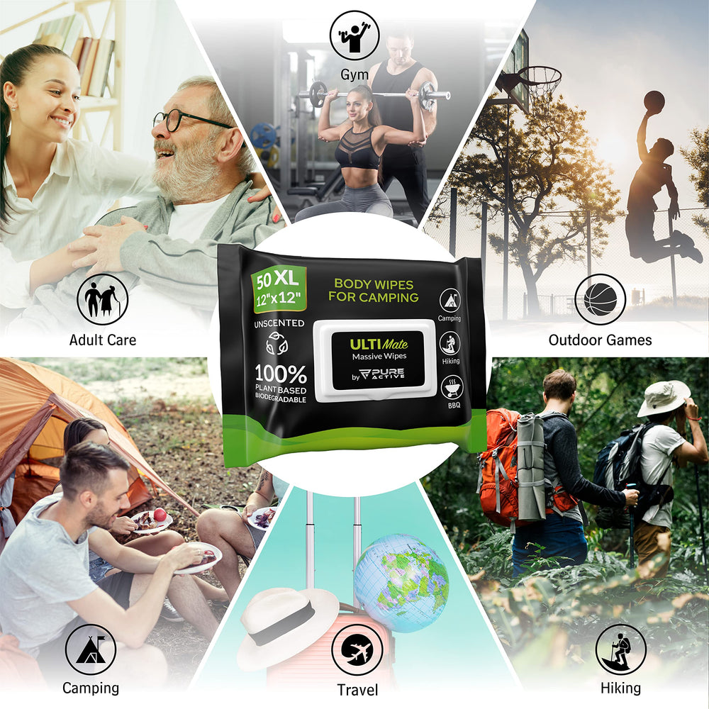 Pure Active detalle de etiqueta indicando biodegradable y uso