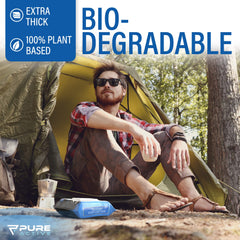 Pure Active etiqueta con aloe vera y vitamina E que hidratan la piel