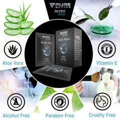 Pure Active sobre individual abierto manteniendo humedad y limpieza