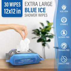 Pure Active toallita desplegada mostrando textura suave para limpieza efectiva