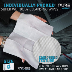 Pure Active textura de toallita desplegada, tejido extra grande y suave