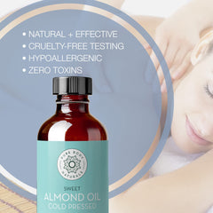 Pure Body Naturals gotero dispensando aceite para fácil dosificación