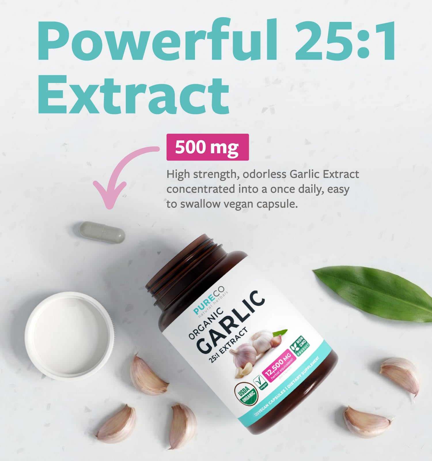 PURE CO etiqueta con sello USDA Organic certificando calidad y confianza