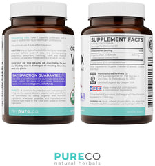 PURE CO botella en entorno de cocina para integrar en rutina saludable