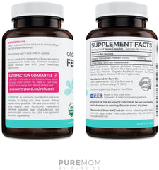 PURE CO sello orgánico USDA en etiqueta que garantiza origen orgánico