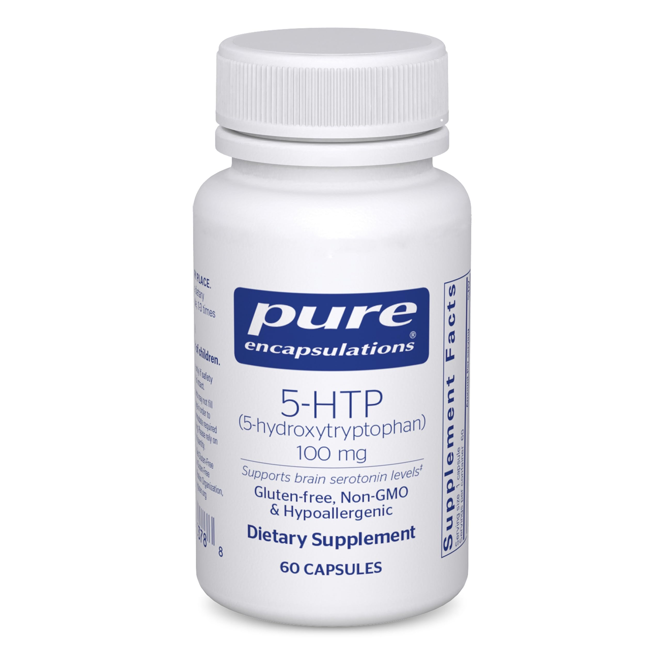 Pure Encapsulations frasco frontal mostrando etiqueta clara y beneficio de apoyo al sueño