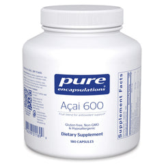 Pure Encapsulations frasco delantero mostrando cápsulas y marca, confianza en calidad