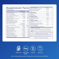 Pure Encapsulations cápsulas en mano para visualizar dosificación y facilidad de uso