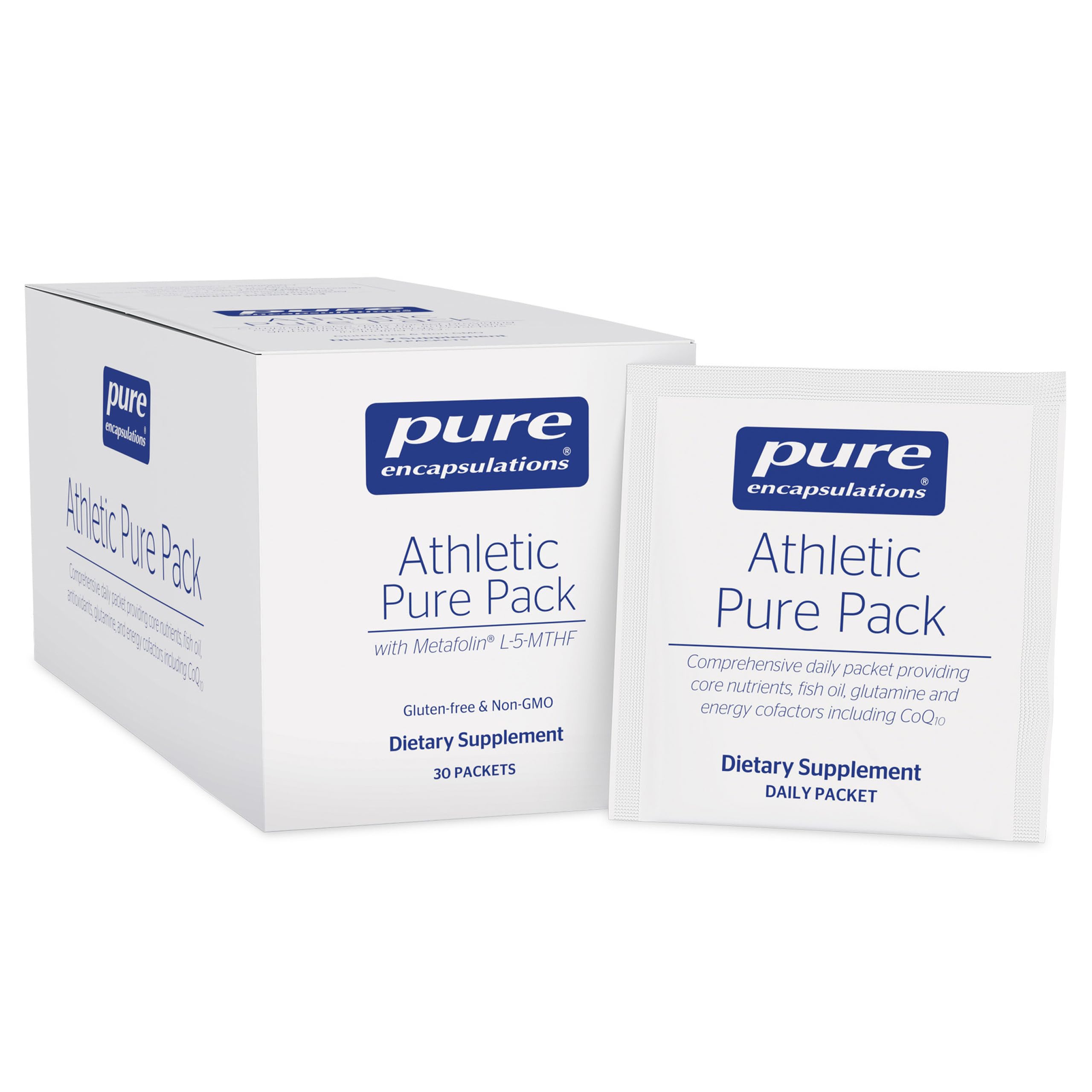 Pure Encapsulations paquete frontal mostrando presentación y conveniencia